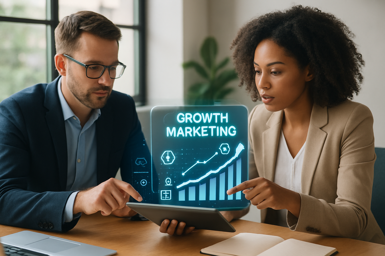 visão estratégica de consultoria de growth marketing com IA e automação para PMEs em 2026