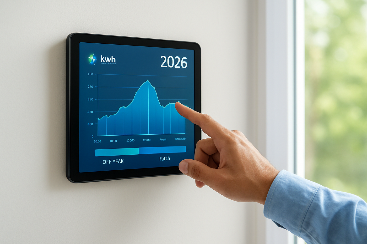 painel de consumo energético com gráfico mostrando tarifa branca otimização consumo 2026