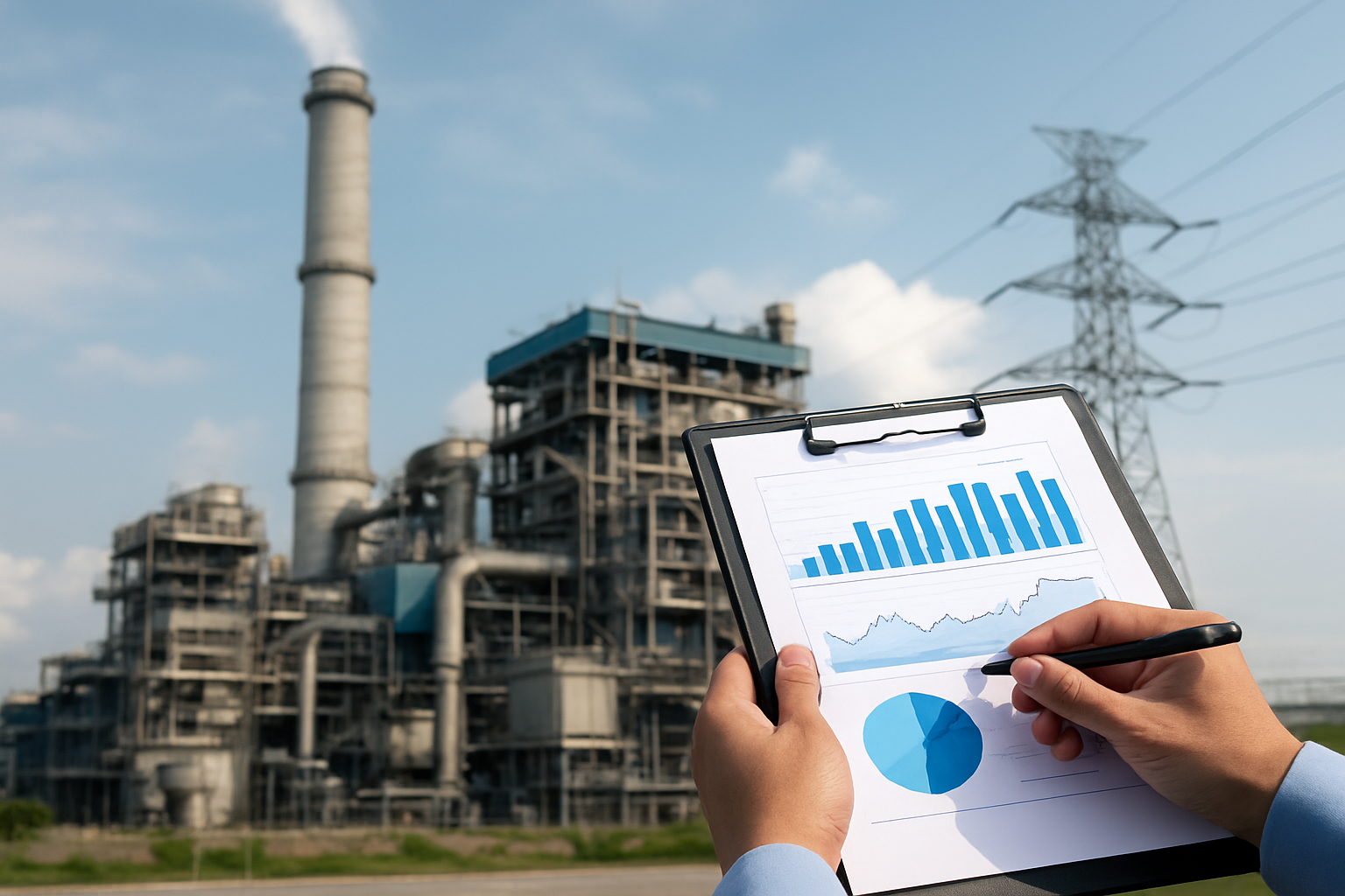 planta industrial com análise de consumo e diagnóstico energético passo a passo