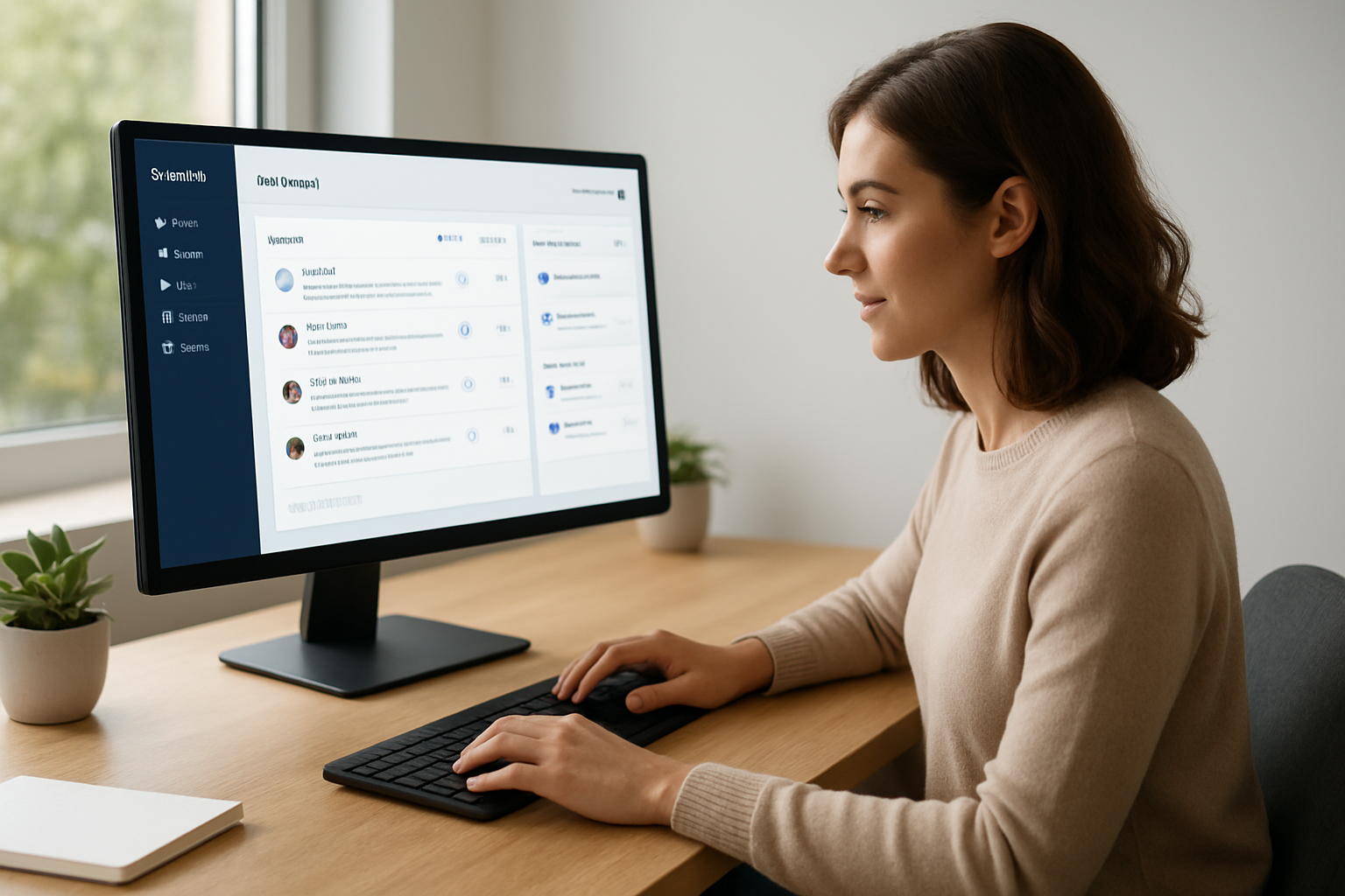 Dashboard view of customer communication software for small business centralizing messages and tasks