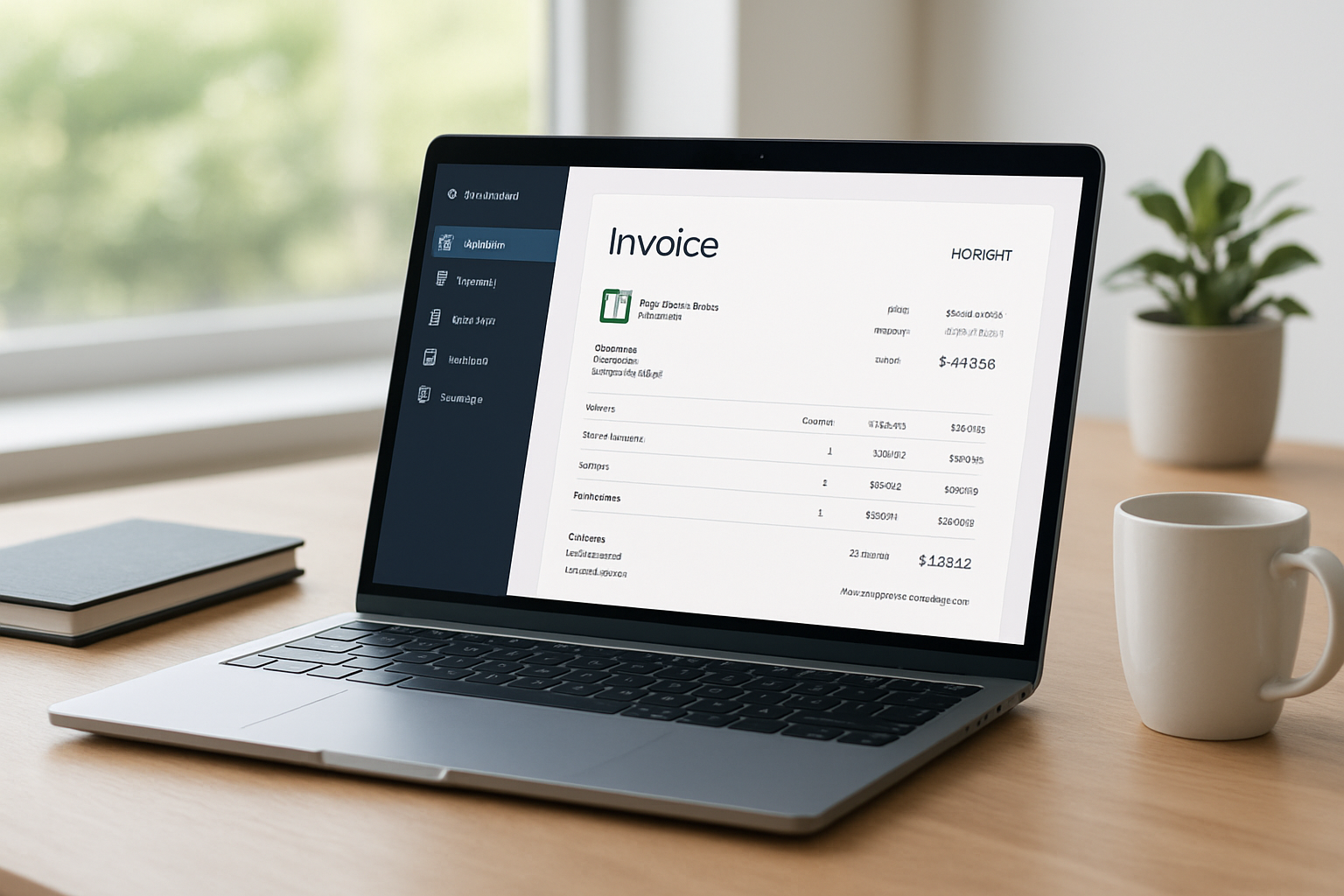 dashboard view showing best invoice software for small business 2026 with branded invoice preview