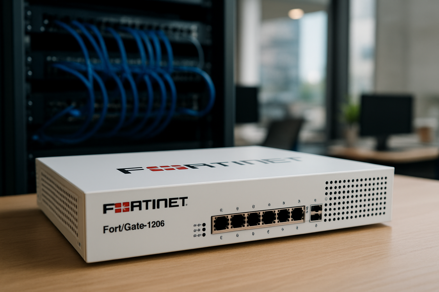 visão do FortiGate 120G em arquitetura de rede corporativa com foco em segurança