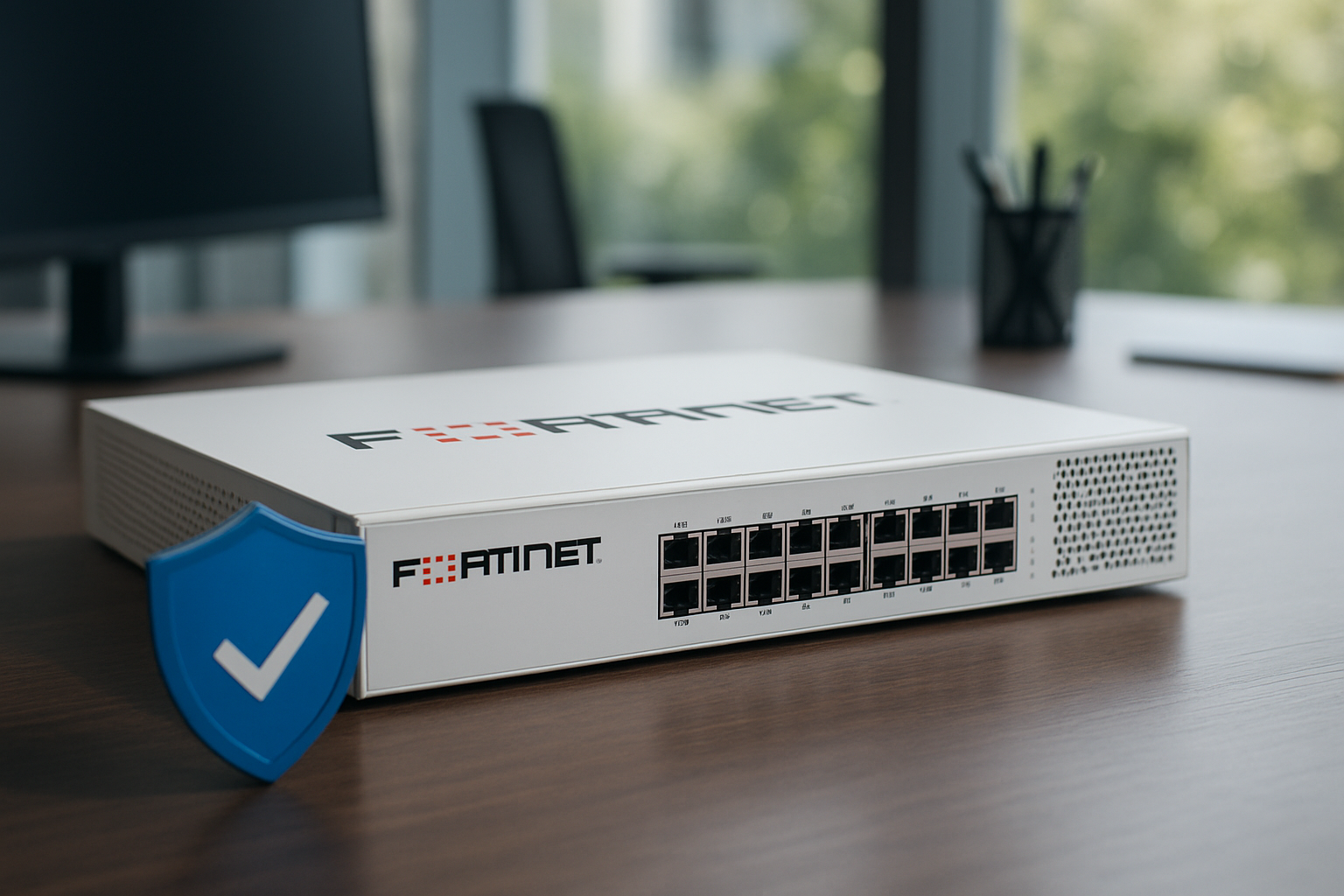 Firewall Fortinet comodato em ambiente corporativo com foco em proteção de rede e continuidade