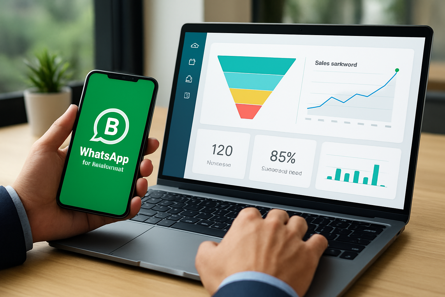 WhatsApp para empresas com CRM e dashboard unificado de vendas em 2026