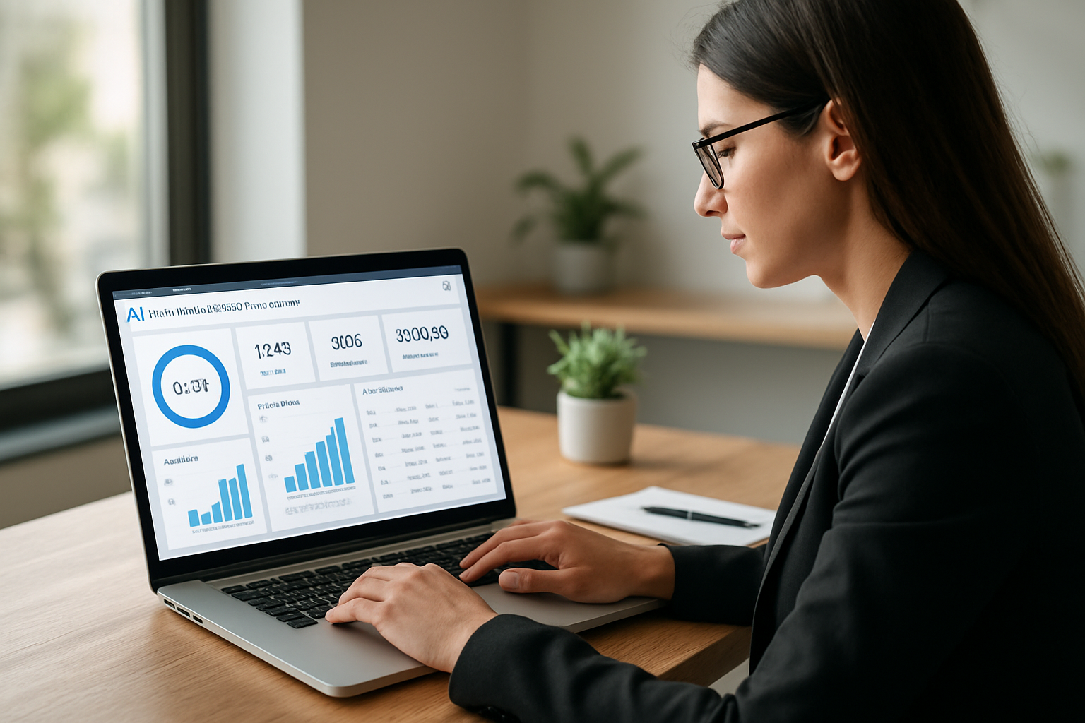 dashboard de vendas com IA para prospecção exibindo métricas integradas ao CRM