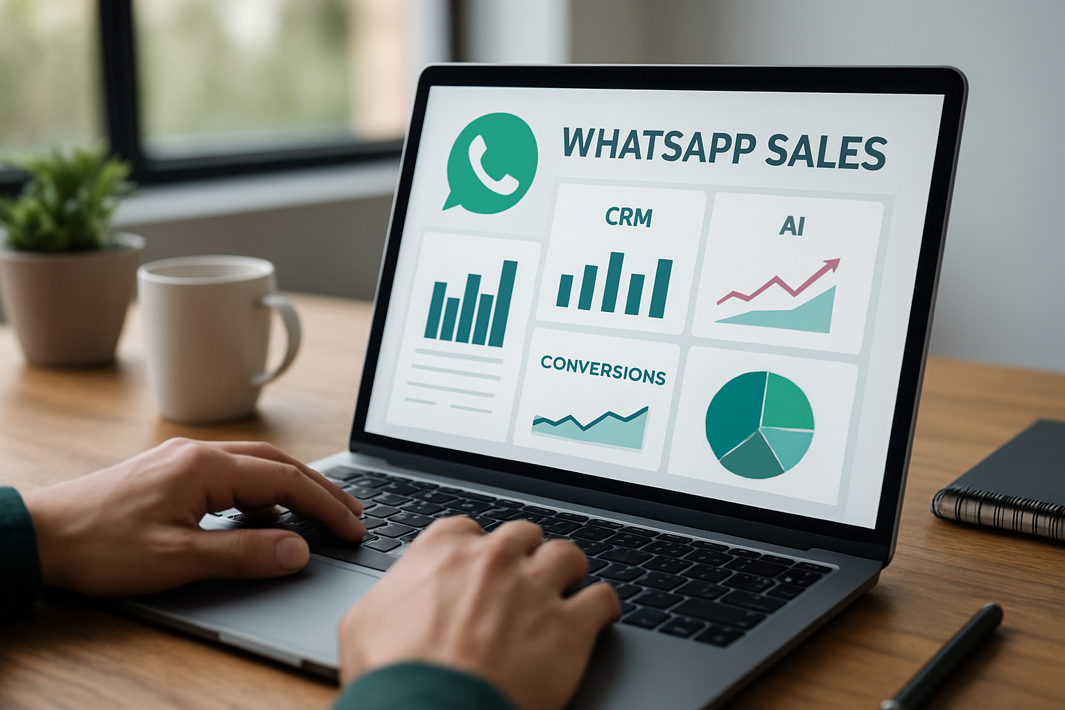Painel de WhatsApp vendas com CRM, IA e dashboard de conversões em 2026
