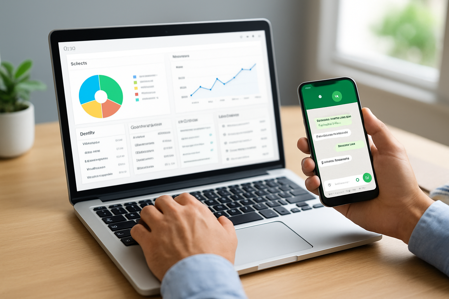 Dashboard de vendas com WhatsApp multiusuário integrado ao CRM
