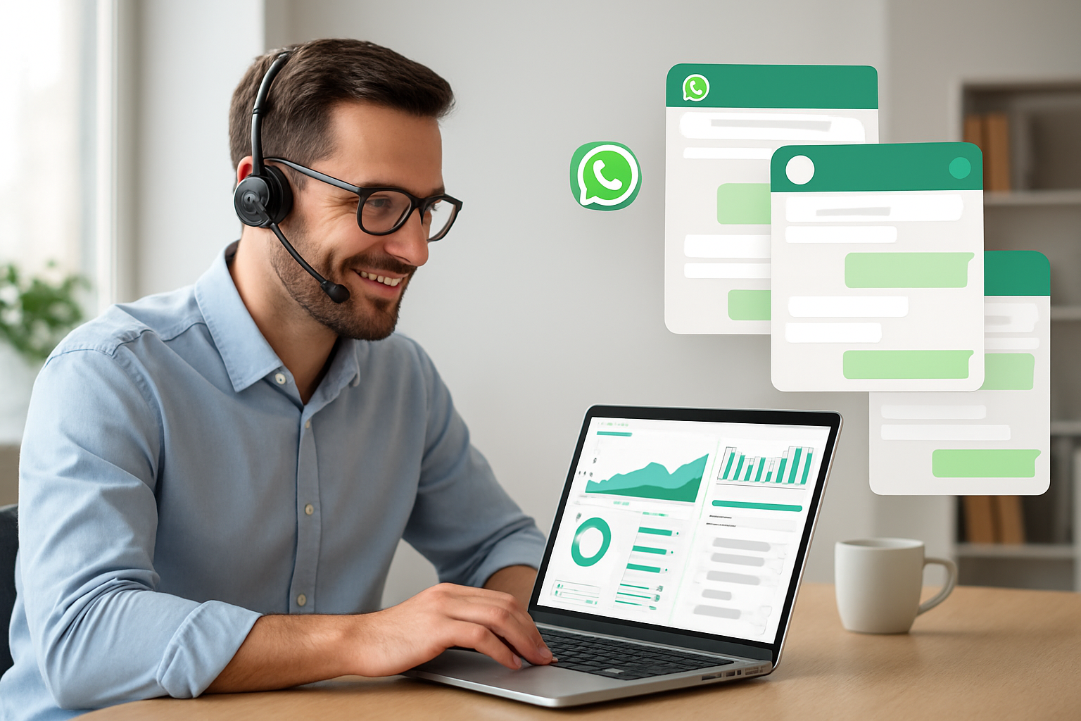 Vendas, atendimento e dashboards com