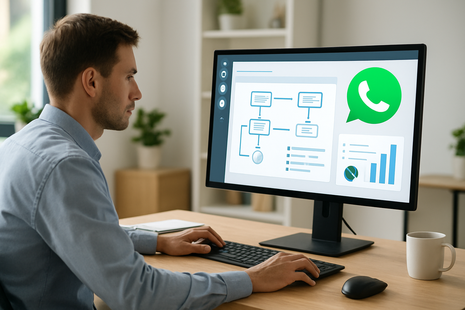 Seção 2 , Como funciona na prática (fluxos, automações, dashboard) | crm integrado ao whatsapp