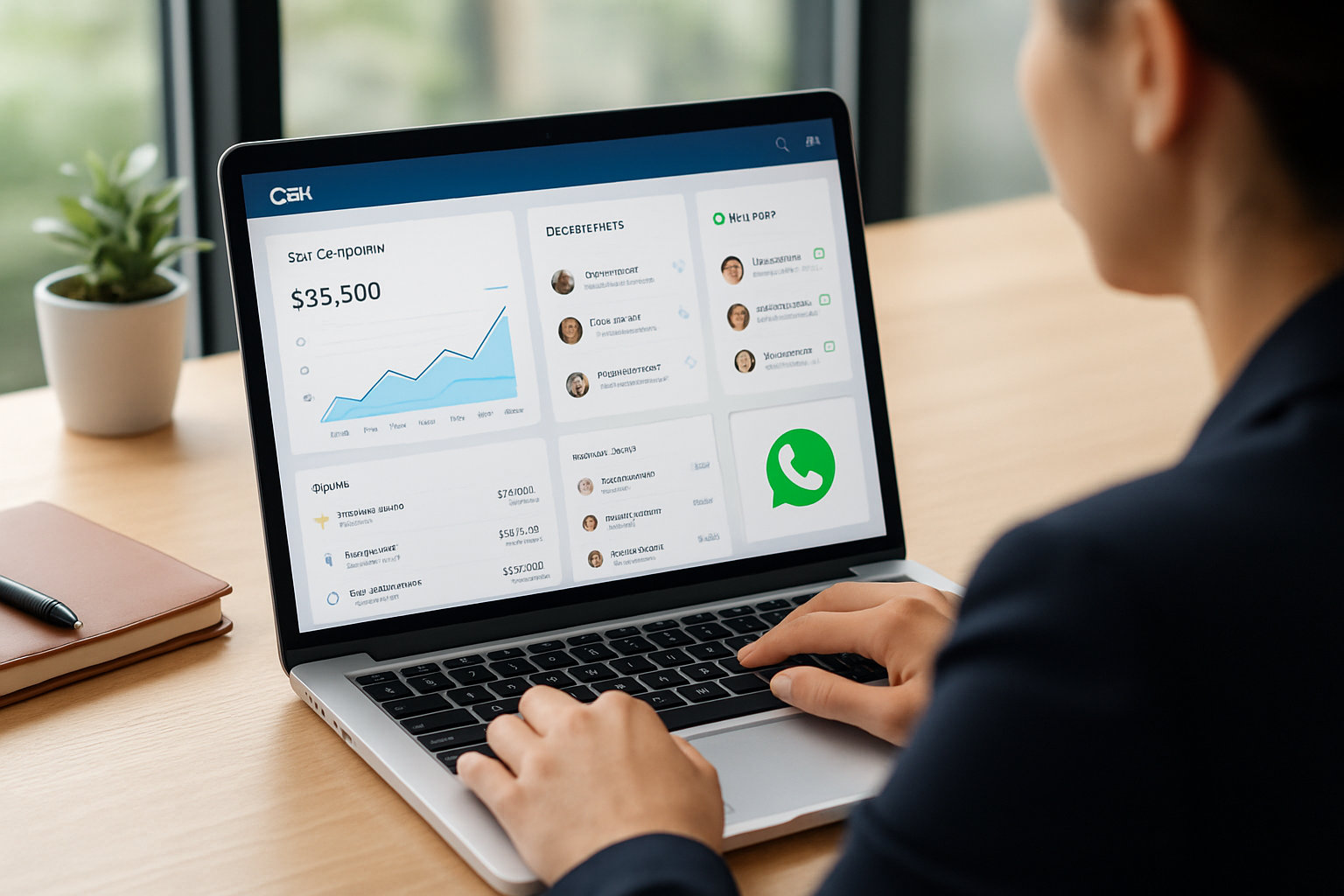 Software CRM com dashboard de vendas, conversas centralizadas e integração com WhatsApp em 2026