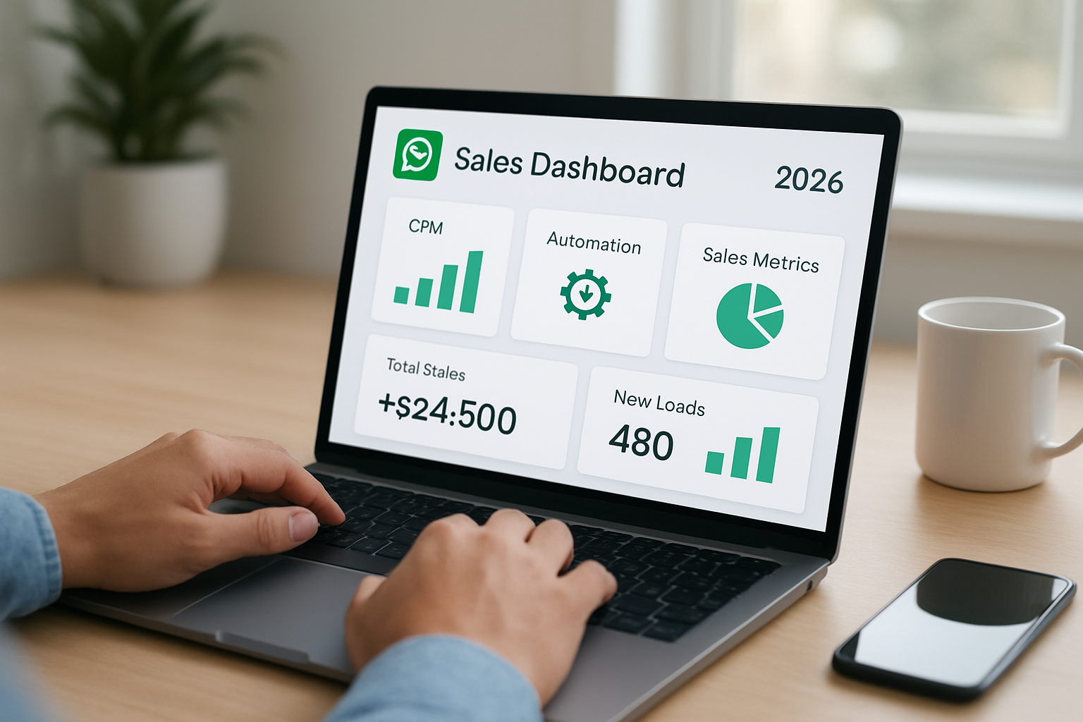Dashboard de vendas no WhatsApp com CRM, automação e métricas comerciais em 2026