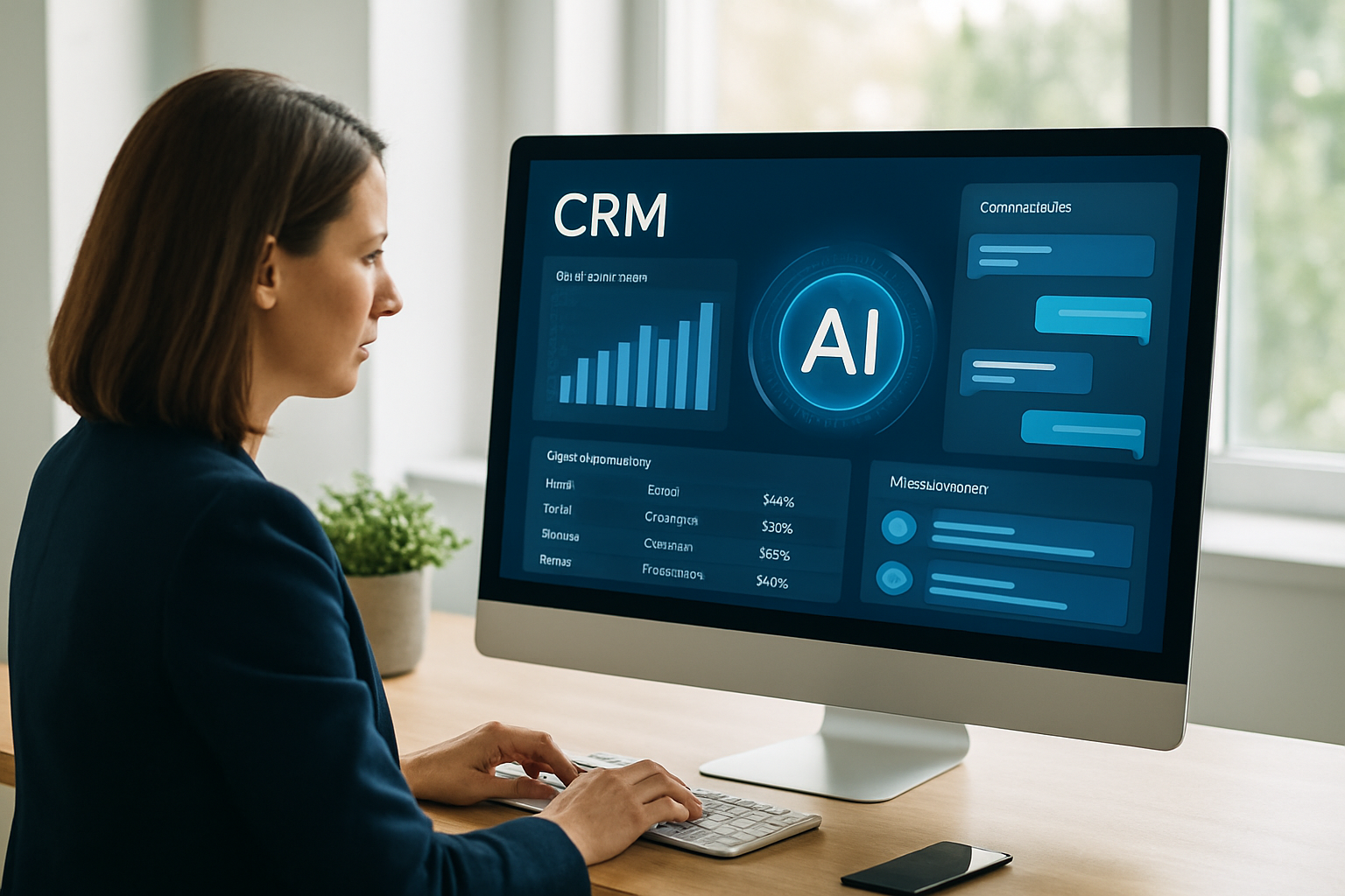 crm com inteligência artificial em dashboard de vendas, conversas integradas e previsão comercial em 2026