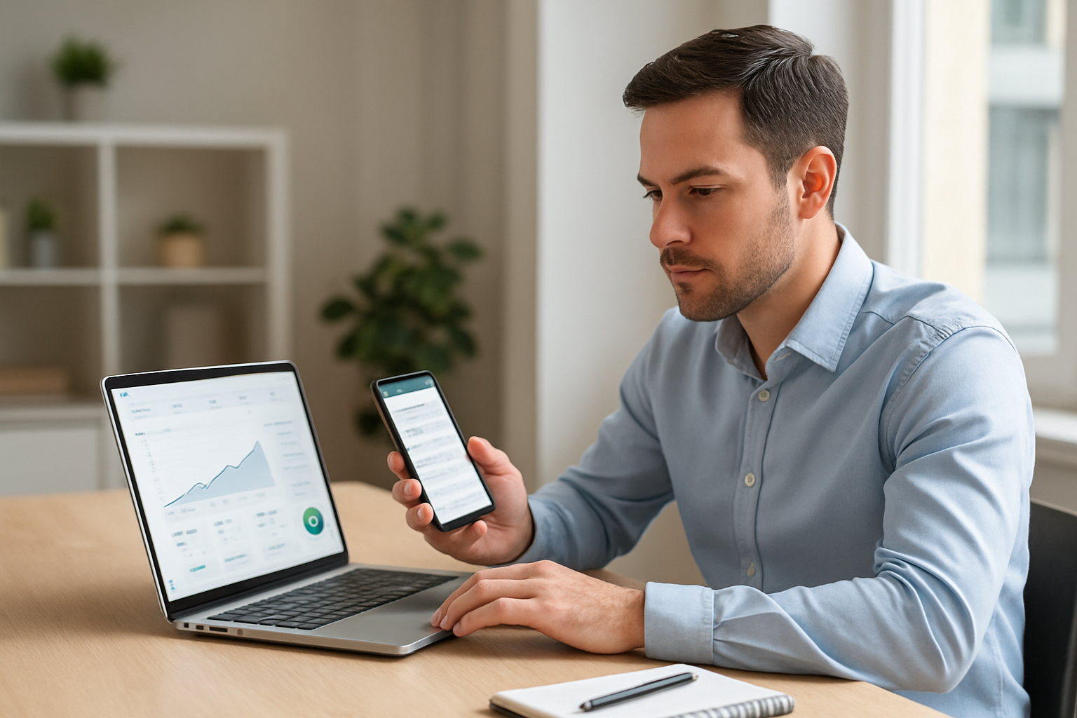 Dashboard, vendas e CRM na mesma rotina |