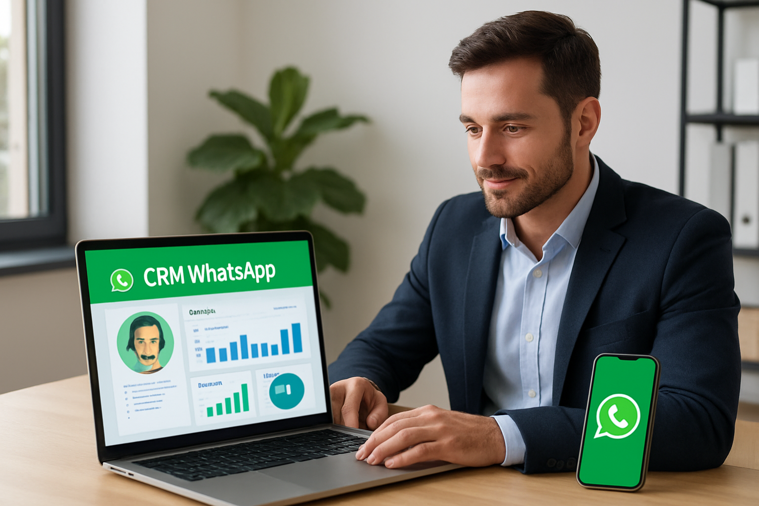 CRM WhatsApp com vendedor virtual e dashboard de vendas integrados em 2026