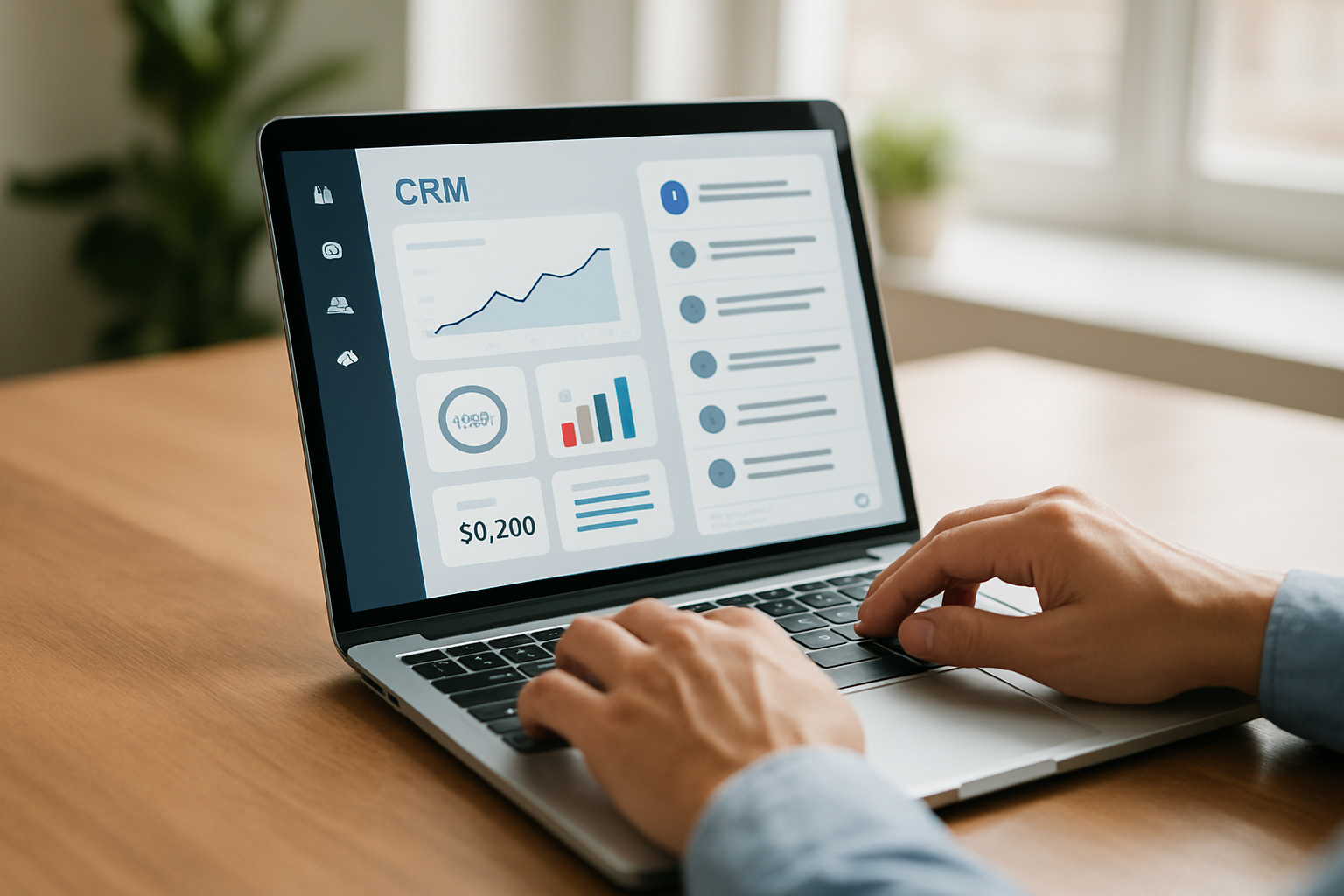 CRM, dashboard e conversas no mesmo fluxo |