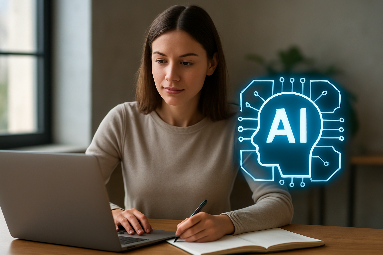 capa explicativa sobre criação de textos automáticos com IA vantagens e riscos | criação de textos automáticos com IA: vantag