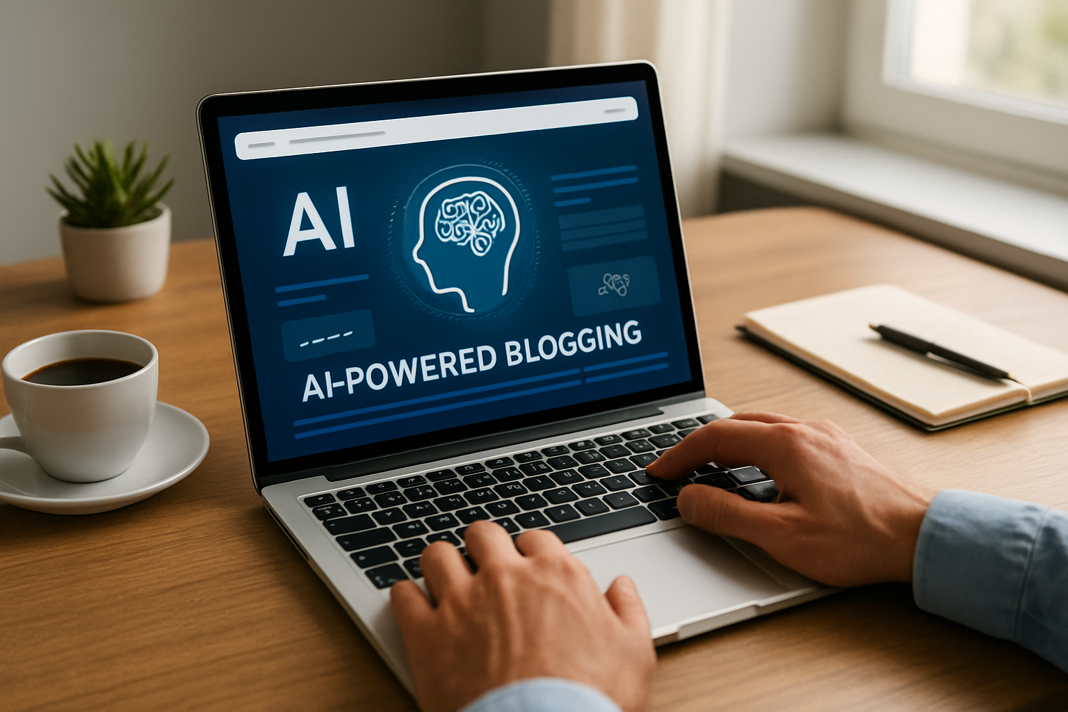 capa explicativa sobre plataforma de IA para blogs com foco em SEO e automação