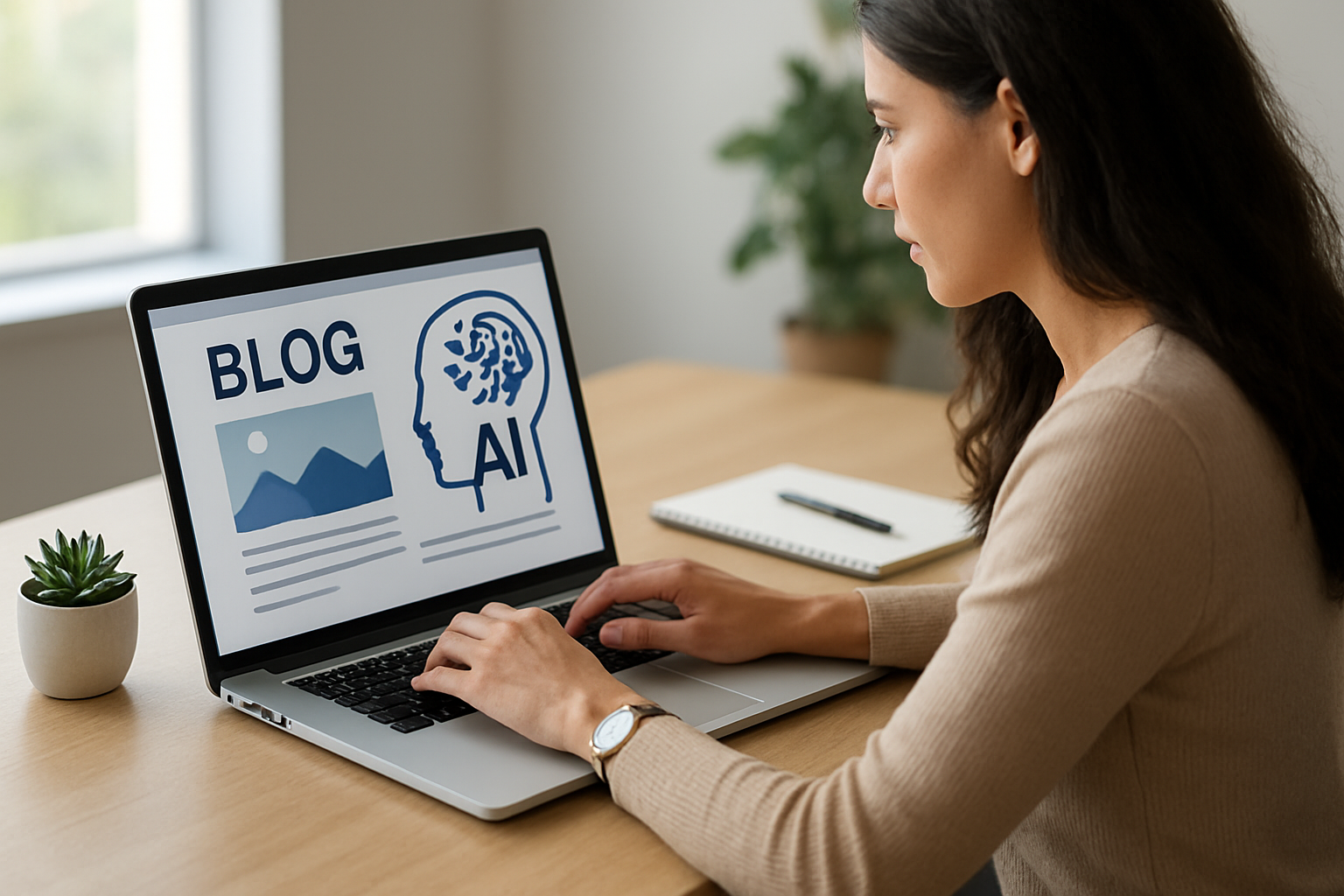 capa explicativa como funciona posts de blog com IA para SEO e trafego 2026