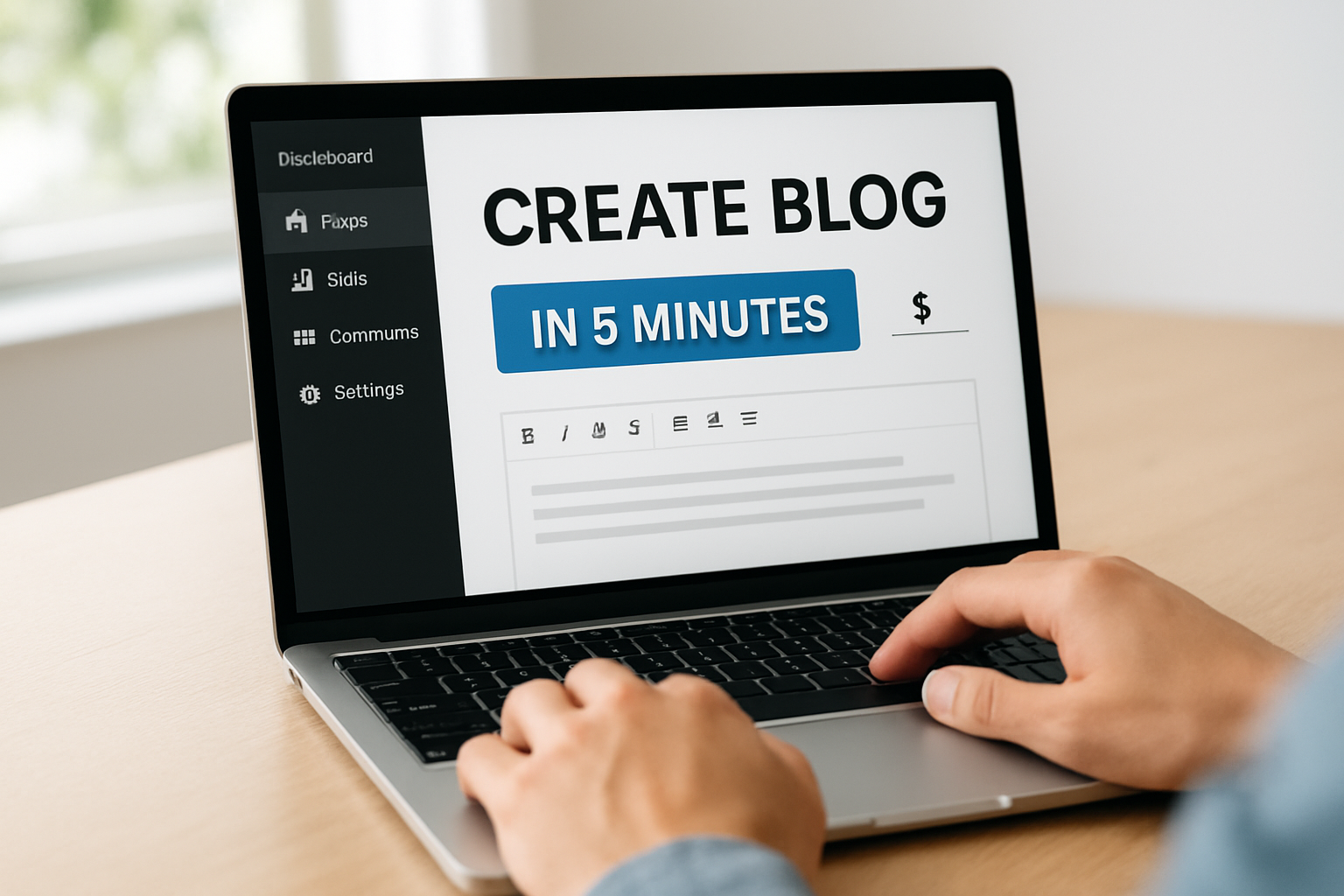 painel de controle de plataforma com foco em criacao de blog em 5 minutos preço