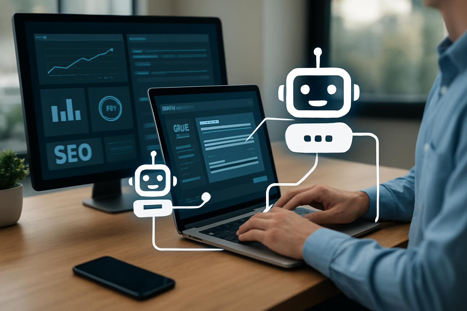 fluxo de trabalho com bots de SEO automação integrados ao CMS em 2026