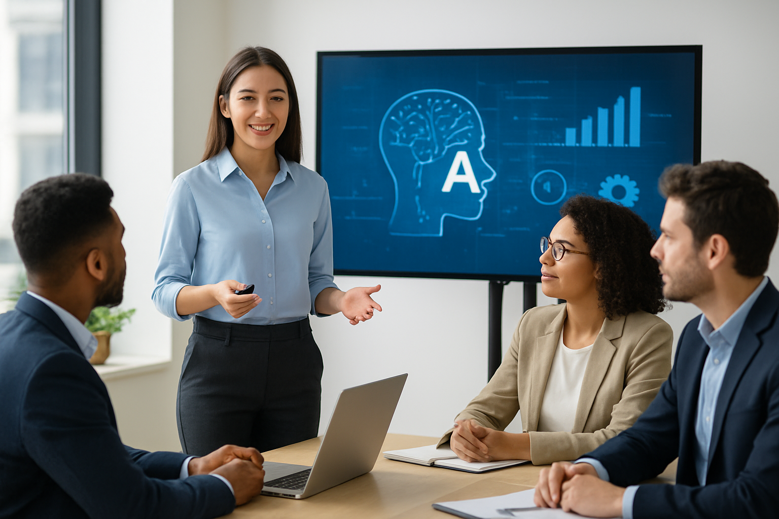 Programas de upskilling profissional em 2026 com equipe aprendendo IA e gestão em ambiente corporativo | o que é programas de