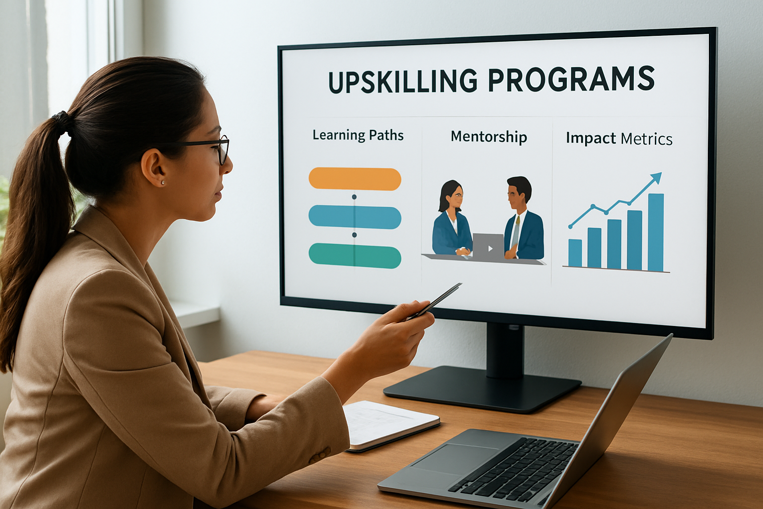 Painel de programas de upskilling profissional preço com trilhas, mentoria e métricas de impacto em 2026